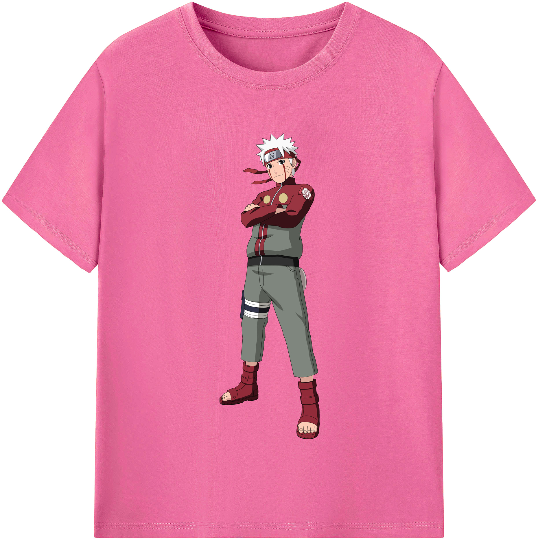 （画像用） NARUTO -ナルト- うずまき ナルト Uzumaki Naruto レディースカジュアルプリントTシャツ（綿100％）